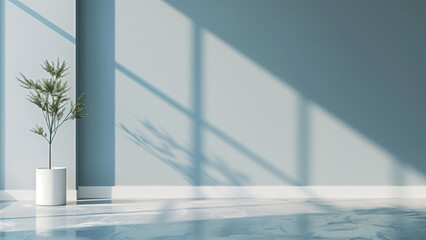 Obraz premium Nordic Minimalism: A Clean and Simple Living Room