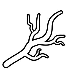 dry tree branches doodle