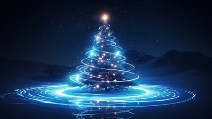 The magic of the Christmas tree meets technology