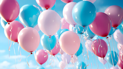 Colorful party balloons