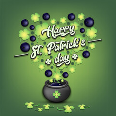 Happy St. Patricks day and bowling ball - 758438507