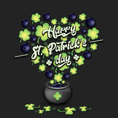 Happy St. Patricks day and bowling ball - 758438721
