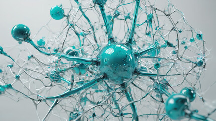 Close Up of Blue and White Object