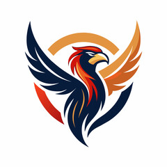 Minimalistic Style Stylized Eagle Logo