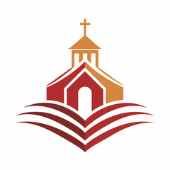 Minimalistic Style Stylized Church Logo