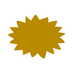 Bursting speech star illustration