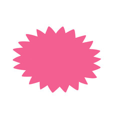 Bursting speech star illustration