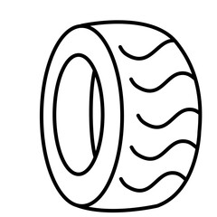 Black vehicle tires doodle © Hashslingingslasher