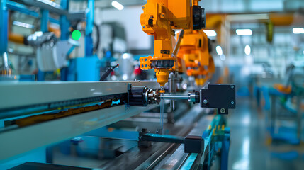 A plastic injection mold machine operating
