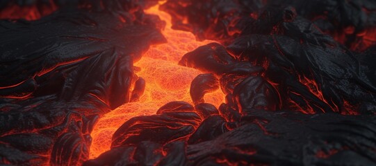 Fototapeta premium hot lava rocks 23