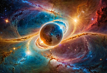 Celestial Harmony Circle of Life nature Backdrop