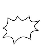 Pop Style Dialog Box Explosion Element Illustration,