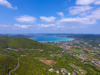 奄美大島　加世間峠　空撮