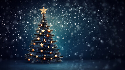 Christmas tree, New Year and Christmas background material