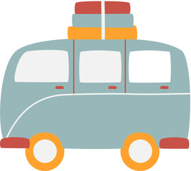 Travel car illustration