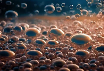 Deurstickers Seamless pattern like sea foam or soap bubbles stock illustrationPattern Water Wave - Water Wave Pattern Vector © mohamedwafi