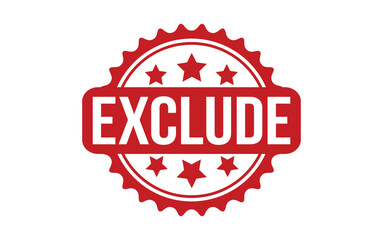 Exclude rubber grunge stamp seal vector