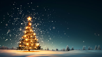 A beautifully decorated Christmas tree