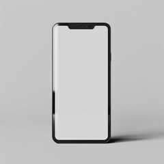 Blank smartphone mockup template in isolated background