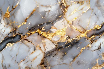 Marble texture with gold veins, luxurious background