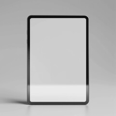 Blank tablet mockup template in isolated background