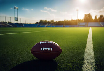 Football Field stock photoAmerican Football Field American Football - Sport Backgrounds Turf Grass