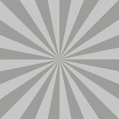 Light and Dark Gray Radiating Rays Background. Vector illustration. EPS 10.