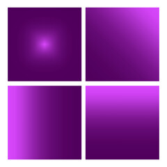 Set of Purple Gradient Backgrounds. Vector illustration. EPS 10.