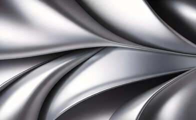 銀箔の背景に光沢のあるベクトル鋼のグラデーション テンプレートとクロム境界線の金属。抽象的な銀色の金属の背景。抽象的なグレー色の明るい背景。 - obrazy, fototapety, plakaty