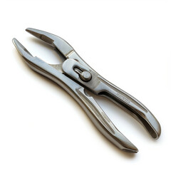 Obraz premium Close-up of open slip joint pliers on a pure white background, suggesting repair or construction work.