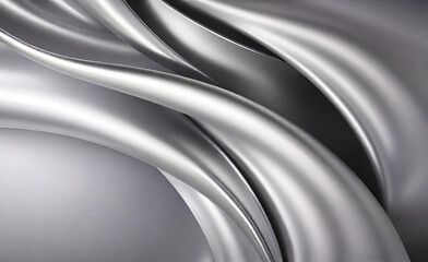 銀箔の背景に光沢のあるベクトル鋼のグラデーション テンプレートとクロム境界線の金属。抽象的な銀色の金属の背景。抽象的なグレー色の明るい背景。 - obrazy, fototapety, plakaty