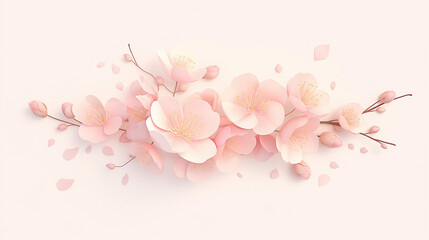 桜の背景素材 - obrazy, fototapety, plakaty