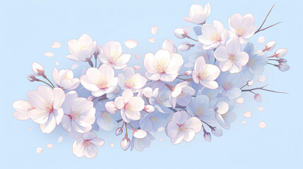 桜の背景素材 - obrazy, fototapety, plakaty