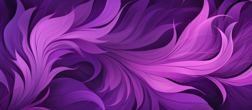 Fototapeta Floral pattern with abstract purple gradient ornament for interior decoration, wallpaper, presentation, and fashion design.