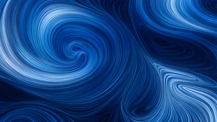 Abstract background composed of blue curves and waves, full of high-end light, blue and black tones, used for product display
