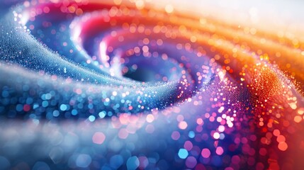 Swirling Nebula in Shades of Blue and PurpleAbstract background