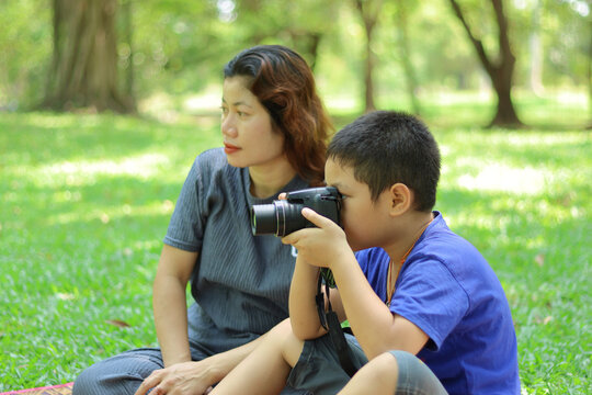 Son and mother