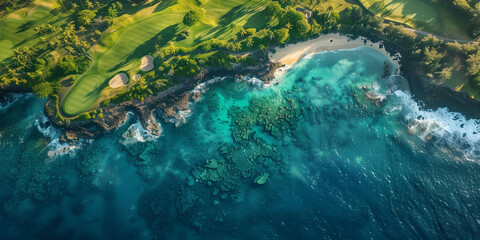 Caribbean Golf Course Aerial 