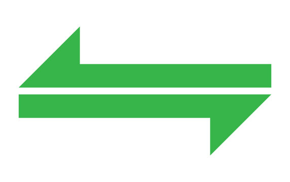 vector two sided arrow on white background