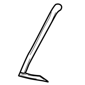 recommend clip art: hoe line sketch