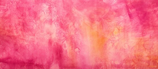 Fototapeta premium A detailed closeup of a watercolor background in shades of pink, peach, and magenta on wood. The intricate pattern shows a mix of tints and shades, creating a beautiful artistic painting