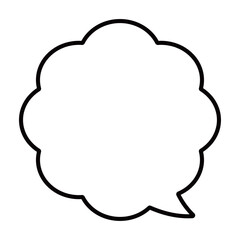 シンプルな吹き出し