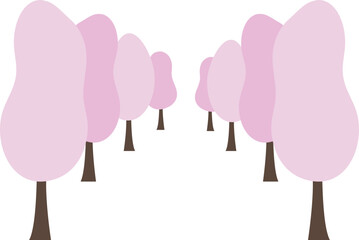 벚꽃나무 풍경 분홍색 봄 벚꽃