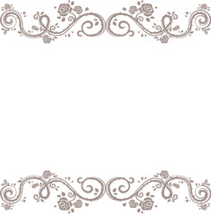 Baroque bronze frame