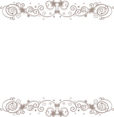 Baroque bronze frame