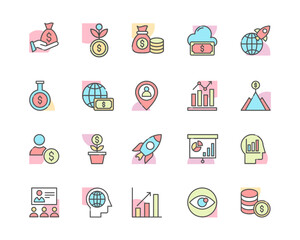 Business icon set