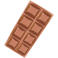 Chocolate Bar Vector Illustration Icon