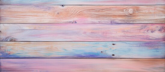 A closeup of a vibrant violet hardwood surface, resembling a colorful landscape with magenta clouds...