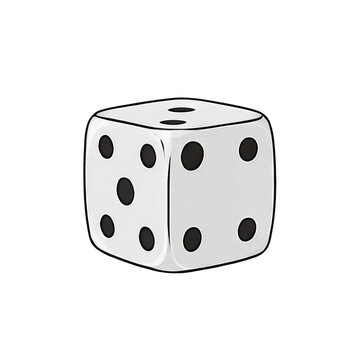 recommend clip art: Dice Hand Drawn Cartoon Style Illustration