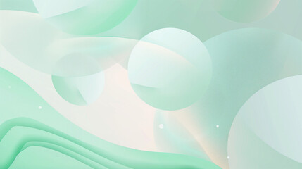 A blurred view of a green and white background, featuring abstract art with a gradient mint color scheme. Backdrop, wallpaper.